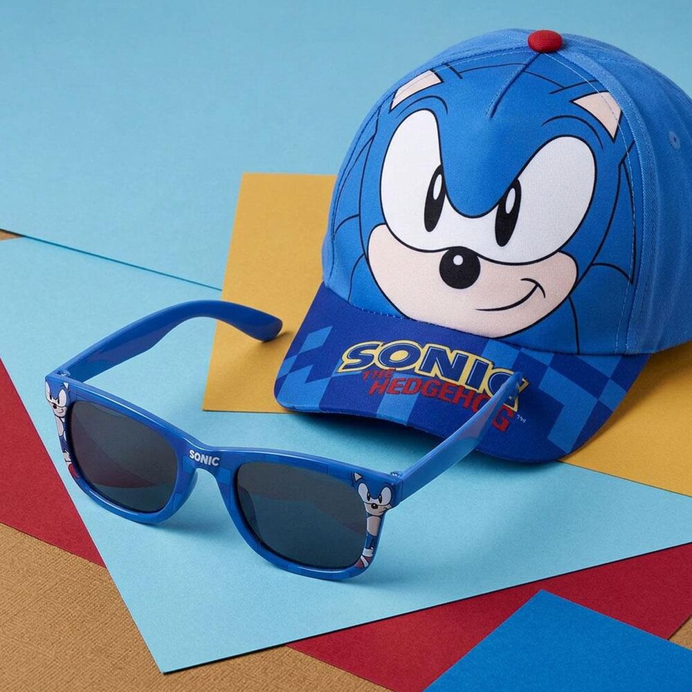 Set de gorra azul y gafas de sol de Sonic The Hedgehog - 2
