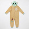 Pijama mono infantil de Baby Yoda con capucha y cremallera frontal