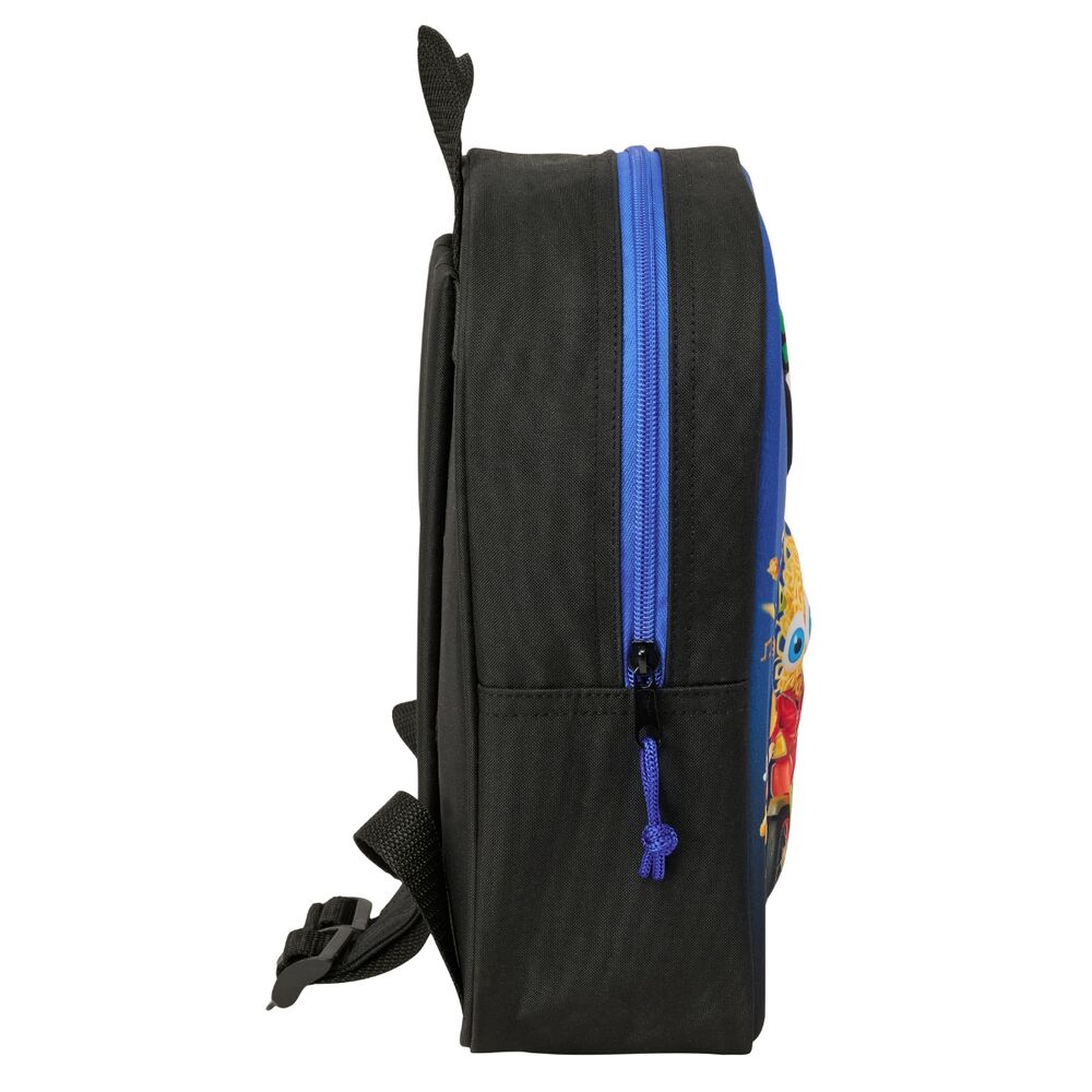 Mochila SAFTA 3D Italian Brainrot azul de 27 cm - 2