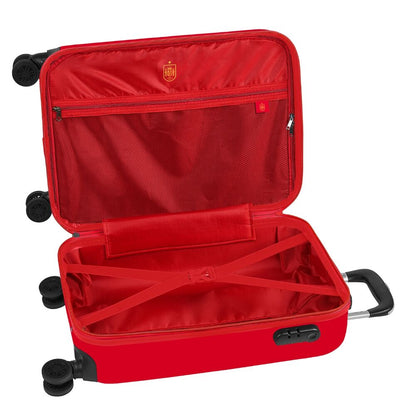 Maleta trolley roja de cabina SAFTA con escudo de la Selección Española - 2