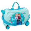Maleta trolley Frozen Disney turquesa con Elsa y Anna