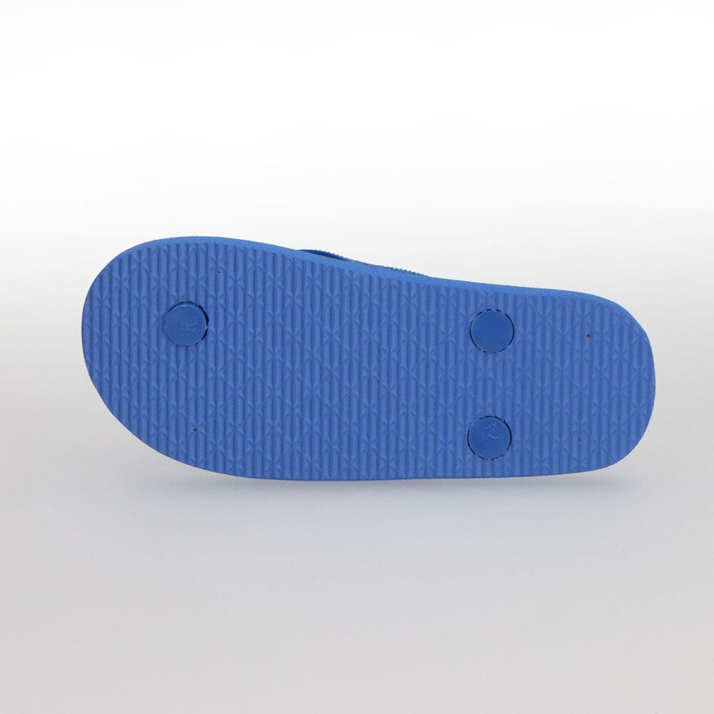 Chanclas infantiles F.C. Barcelona azules y rosas con escudo - 4