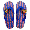 Chanclas infantiles F.C. Barcelona azules y rosas con escudo