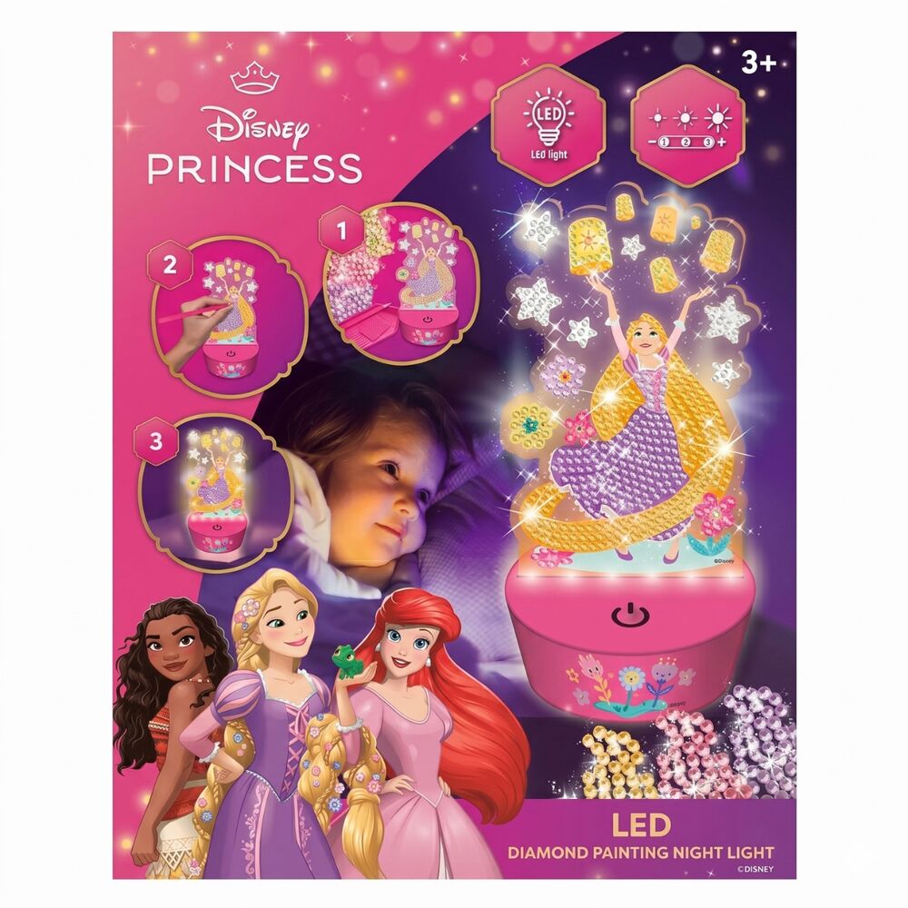 Figura para pintar con luz LED de Disney Princesas