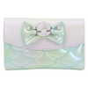 Cartera Loungefly iridiscente de La Sirenita con lazo y concha