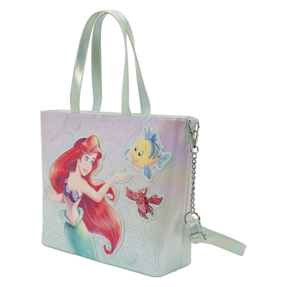 Bolso iridiscente de La Sirenita con Ariel, Flounder y Sebastian - 3