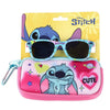 Gafas de sol Stitch Disney con funda rosa estampada