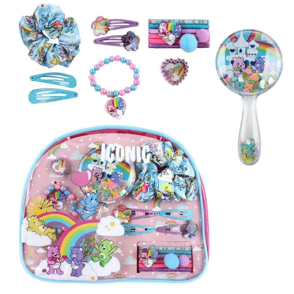 Set de neceser de belleza Osos Amorosos con accesorios y espejo