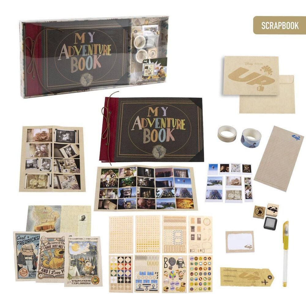 Set de papelería Up Disney con scrapbook y accesorios decorativos