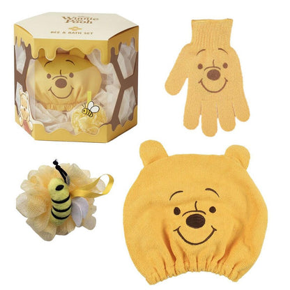 Set de aseo Winnie the Pooh Disney con gorro, guante y esponja de baño