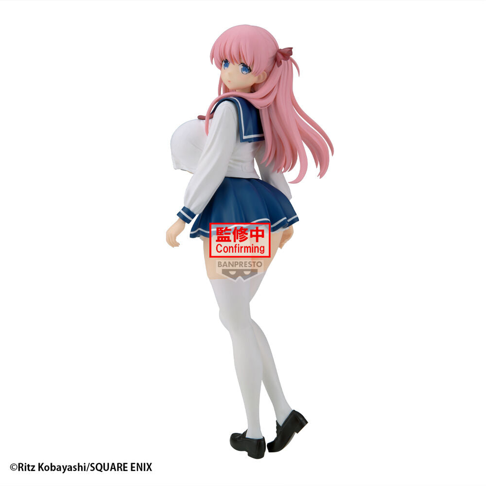 Figura de Nodoka Haramura de Saki con uniforme azul y blanco
