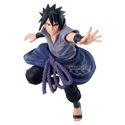 Figura de Sasuke Uchiha Vibration Stars de Naruto en pose de acción