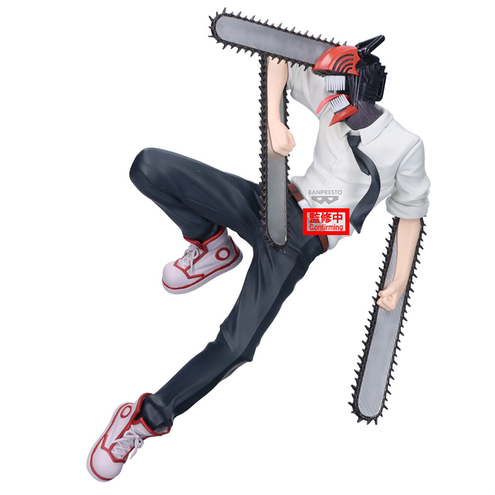 Figura Banpresto Maximatic de Chainsaw Man en pose de acción