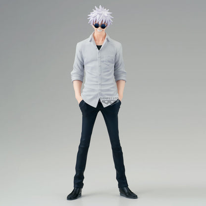Figura de Satoru Gojo de Jujutsu Kaisen con pelo blanco y gafas de sol - 2
