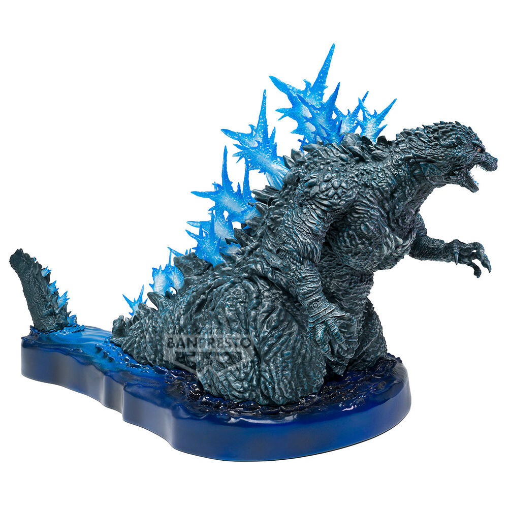 Figura de Godzilla Minus One con aliento atómico azul sobre base - 3