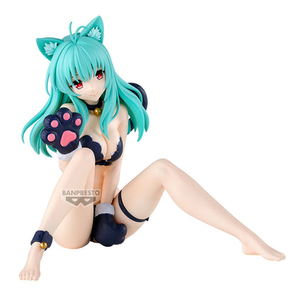 Figura de Elsie Jewelria con estética felina y cabello turquesa - 3