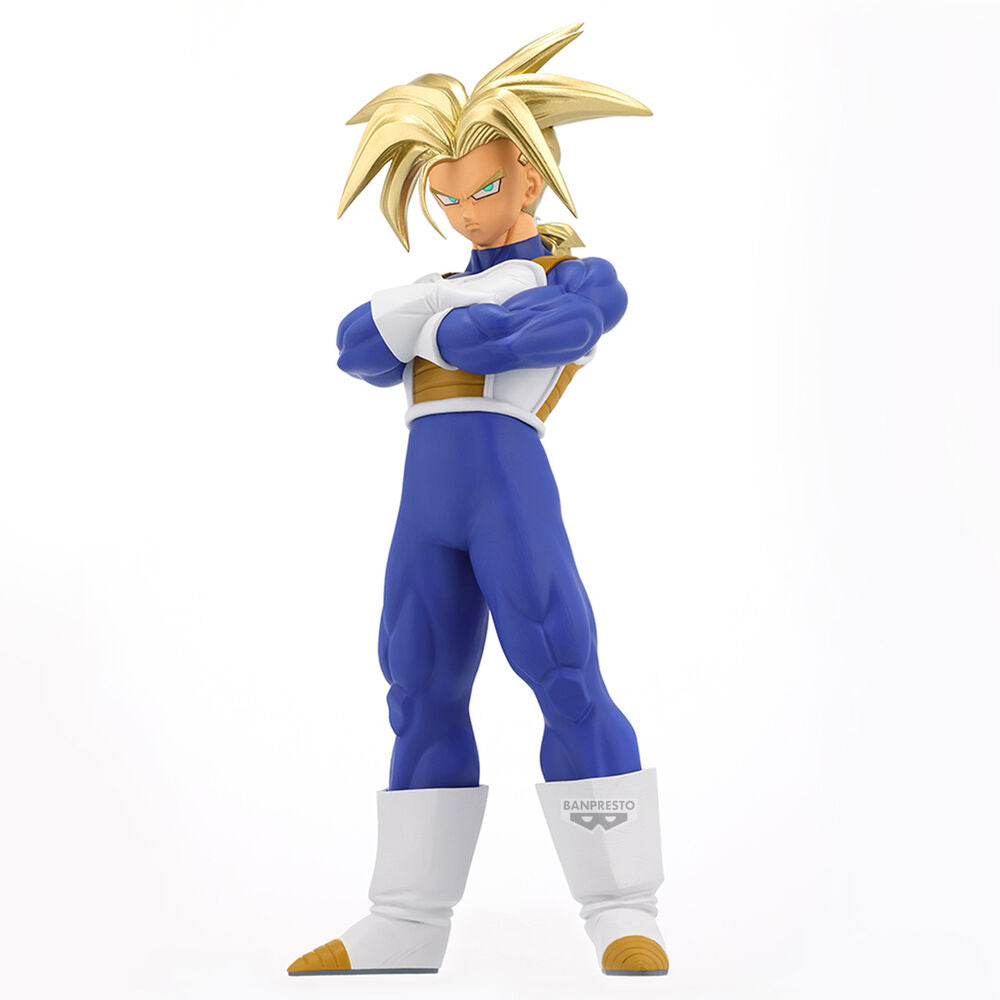 Figura Banpresto de Trunks Super Saiyan II con armadura blanca y dorada - 3