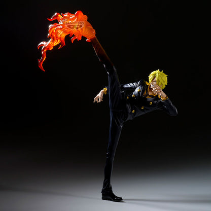Figura de Sanji de One Piece con patada y efecto de fuego - 3