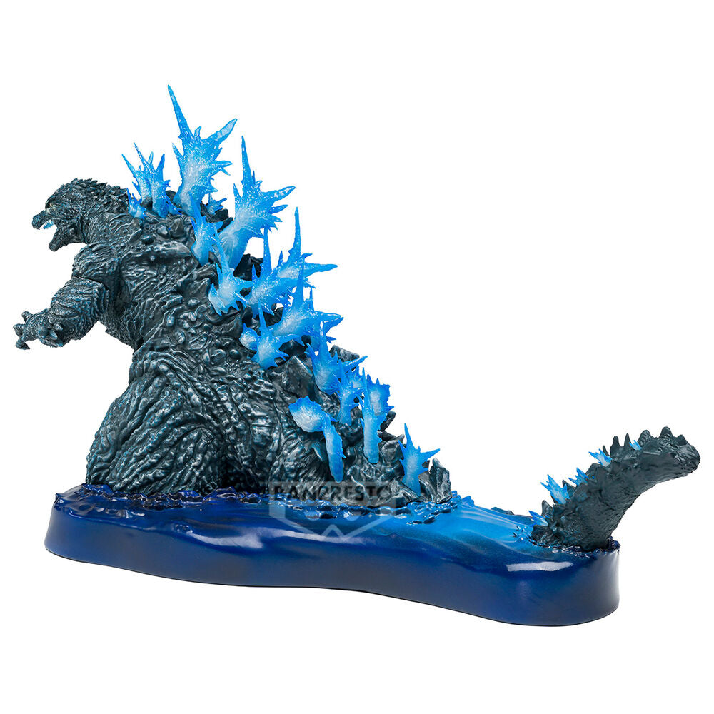 Figura de Godzilla Minus One con aliento atómico azul sobre base - 4