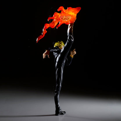 Figura de Sanji de One Piece con patada y efecto de fuego - 5