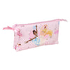 Portatodo triple rosa Ballet Barbie con tres compartimentos