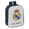 Mochila 3D Real Madrid SAFTA blanca y azul marino