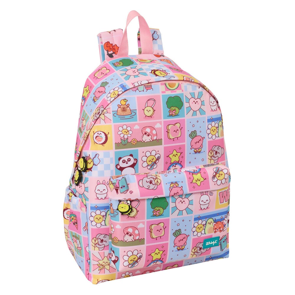 Mochila SAFTA Mr. Wonderful Comic con estampado colorido