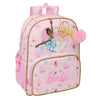 Mochila rosa Barbie Ballet de 42 cm con bolsillos y espalda acolchada