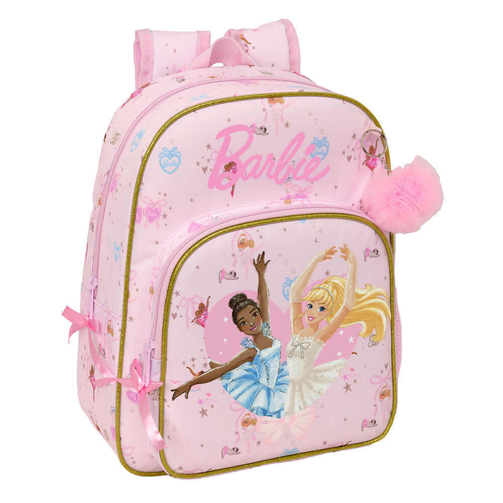 Mochila rosa Ballet Barbie de 34 cm con bailarinas