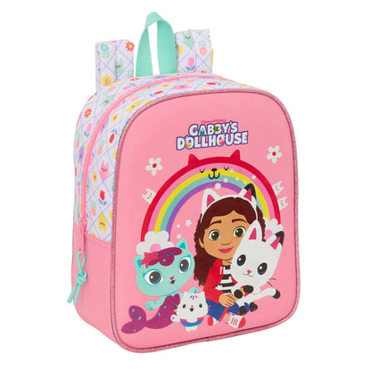 Mochila rosa de Gabby’s Dollhouse con Gabby y sus personajes