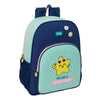 Mochila Estrella Mr. Wonderful azul y verde agua de 42 cm