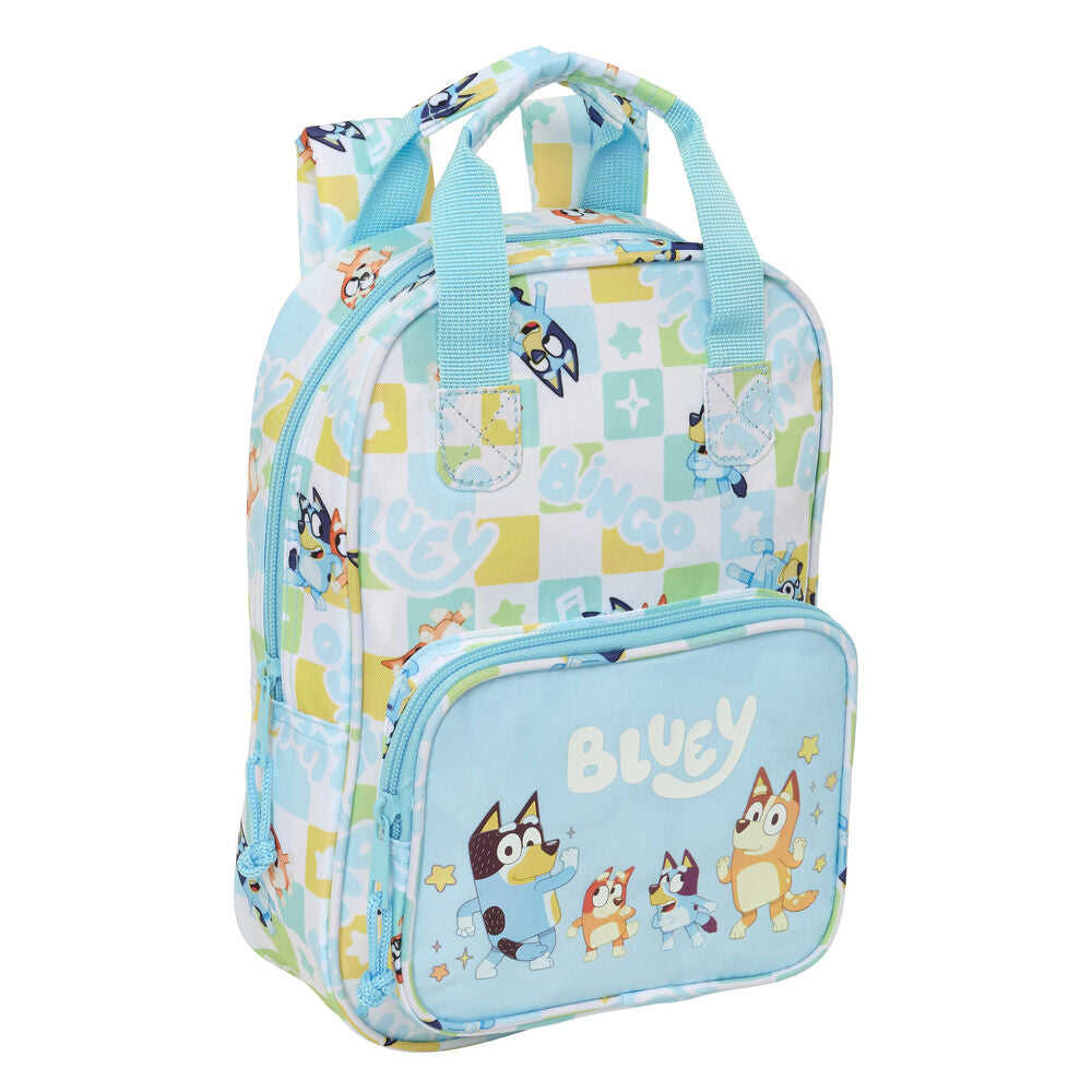 Mochila escolar SAFTA Ready Bluey de 28 cm con bolsillo frontal