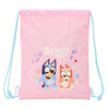 Saco rosa Dance Bluey de SAFTA con Bluey y Bingo