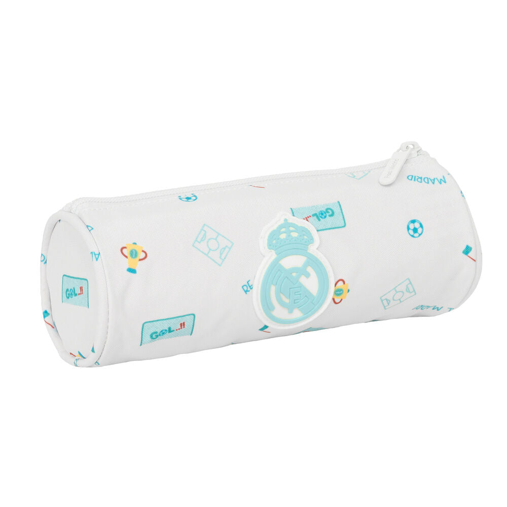 Portatodo tubular blanco Baby Real Madrid con osito - 2