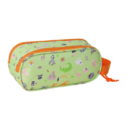 Portatodo 3D doble SAFTA verde con diseño de tigre - 2