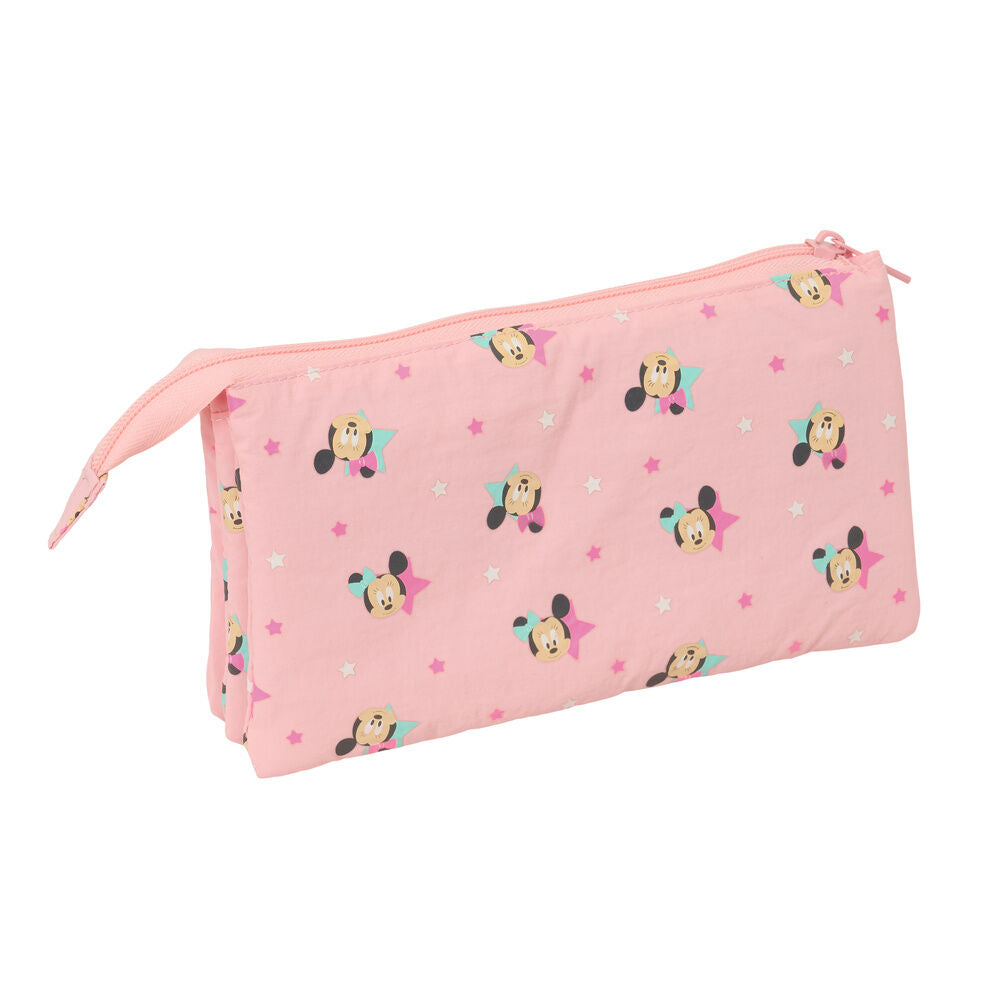 Portatodo triple rosa Baby Minnie Disney SAFTA - 2