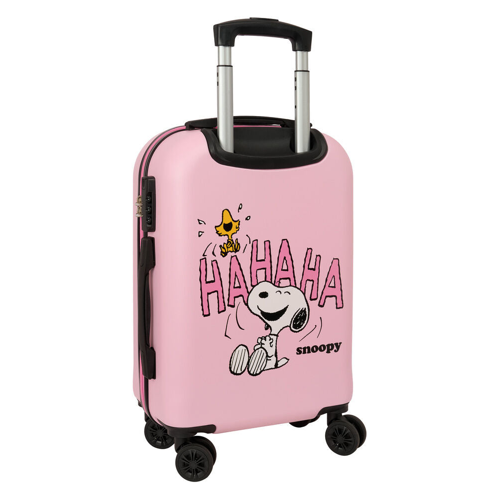 Maleta trolley rosa Snoopy con ruedas y asa telescópica - 2