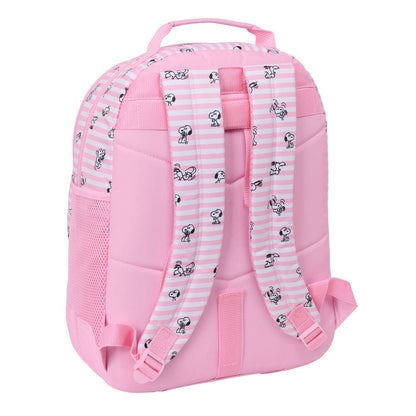 Mochila escolar rosa de Snoopy de 42 cm - 2