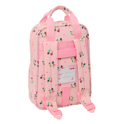 Mochila rosa Baby Minnie Disney con bolsillo frontal - 2