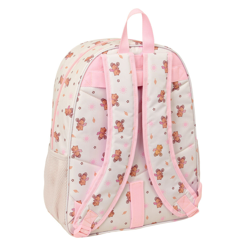 Mochila SAFTA Capibara rosa de 42 cm - 2