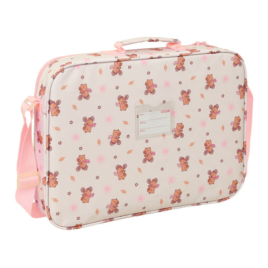 Cartera extraescolar Capibara SAFTA rosa con bandolera ajustable - 2