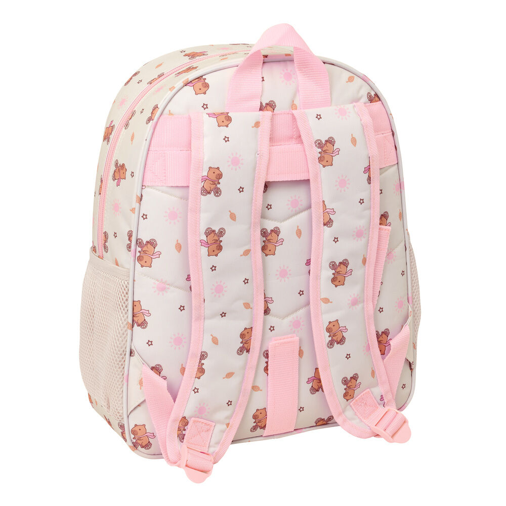 Mochila escolar Capibara SAFTA rosa de 38 cm - 2