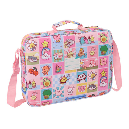 Cartera bandolera rosa Mr. Wonderful con asa superior - 2