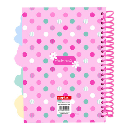 Cuaderno A5 rosa de Minnie Mouse Disney con espiral - 2