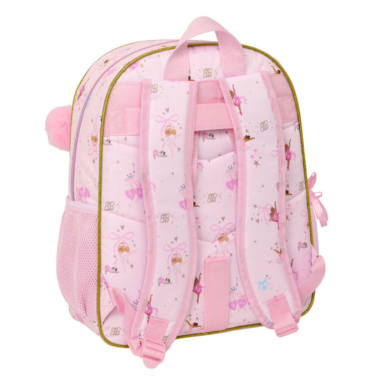 Mochila rosa Barbie Ballet de 38 cm con bolsillos laterales - 2
