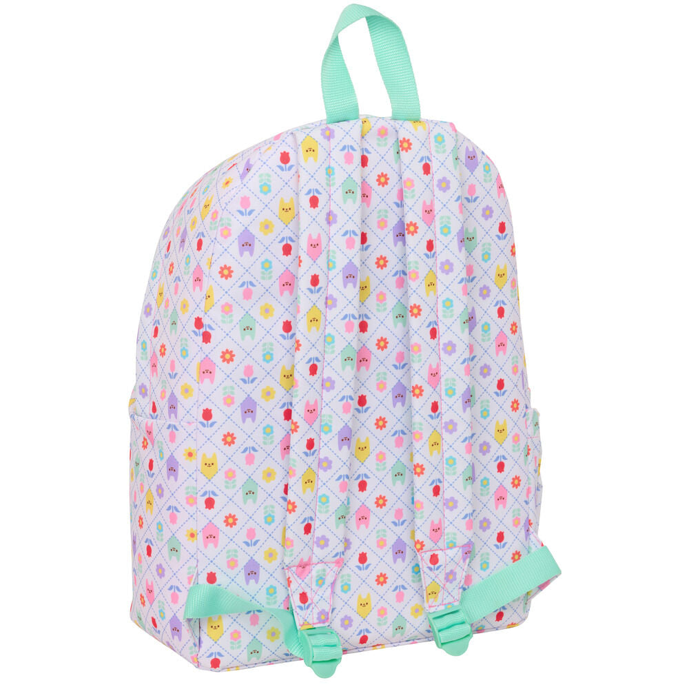Mochila Gabby's Dollhouse pastel con gatos y flores - 2