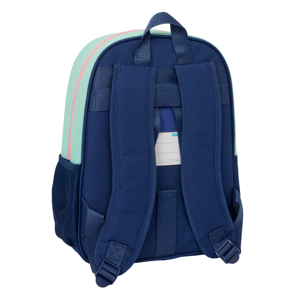 Mochila Mr. Wonderful azul marino y verde menta con estampado de aguacates - 2
