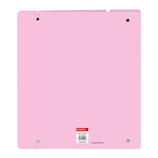 Carpeta A4 rosa de cuatro anillas con diseño de Snoopy - 2