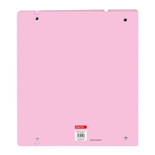 Carpeta A4 rosa de cuatro anillas con diseño de Snoopy - 2