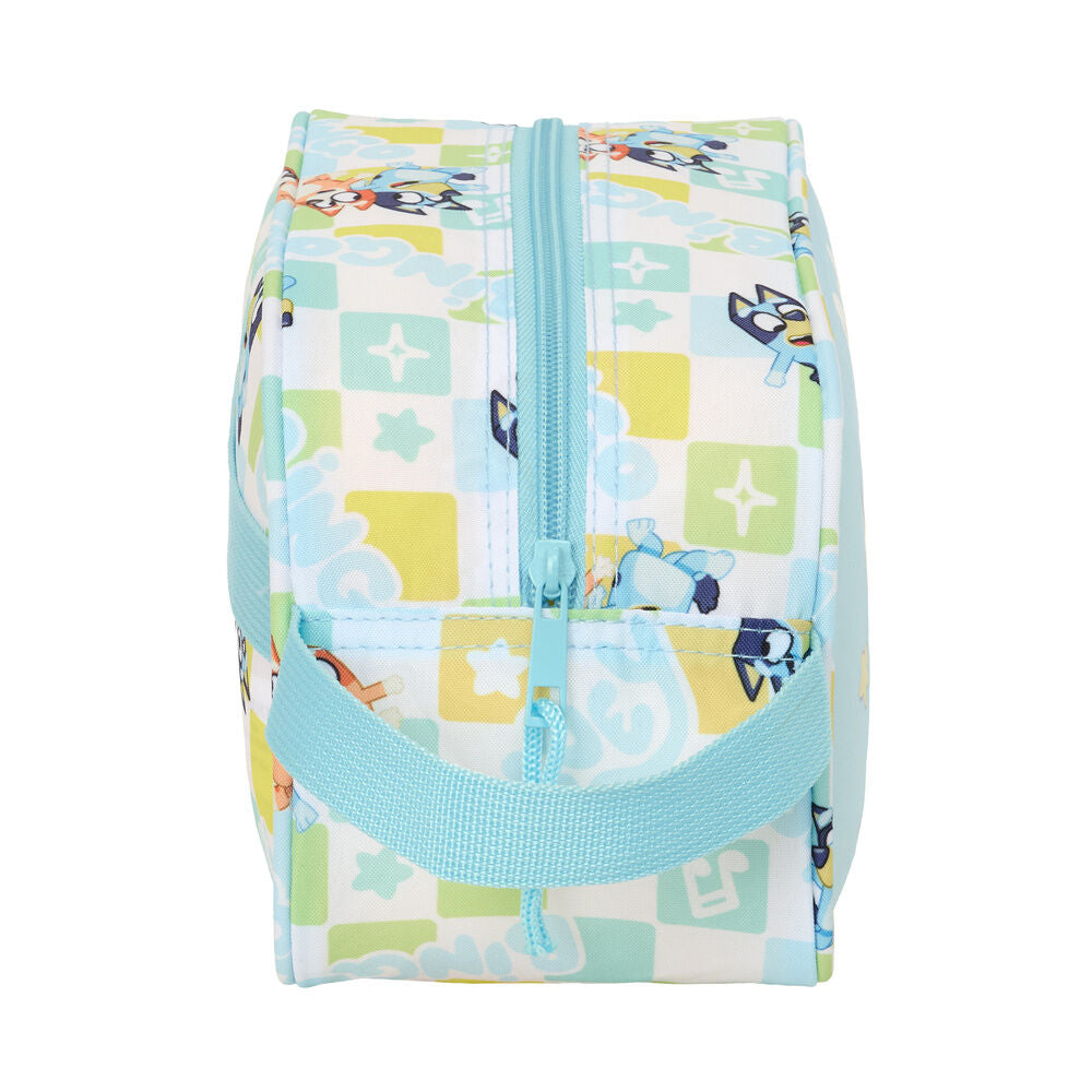 Neceser SAFTA Ready Bluey azul con personajes y asa lateral - 3